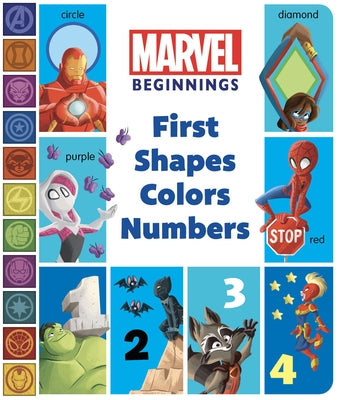 Marvel Beginnings: First Shapes, Colors, Numbers Board Book Random House/Marvel