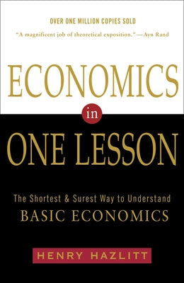 Paperback of Economics in One Lesson by Crown Currency, featuring a simple cover design about basic economics concepts.