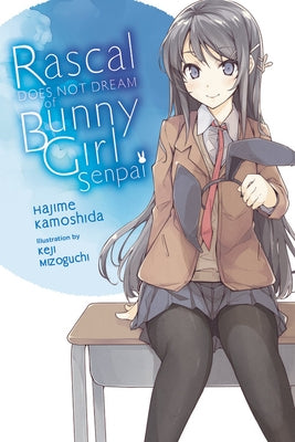 Paperback of Rascal Does Not Dream of Bunny Girl Senpai Volume 1 light novel by Yen on, featuring cover art with anime-style characters.