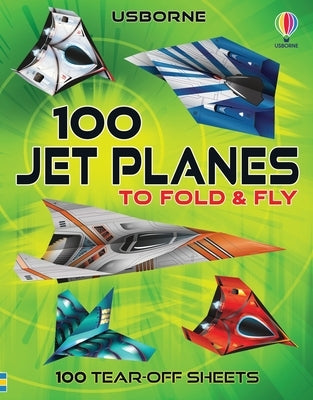 100 Jet Planes to Fold and Fly Paperback Usborne Books