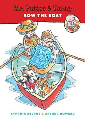 Paperback of Mr. Putter & Tabby Row the Boat by Clarion Books, featuring colorful illustrations of Mr. Putter and his cat boating.