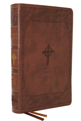 Brown leather-like Catholic Bible with large print and Comfort Print from Nabre, New American Bible Revised Edition by Catholic Bible Press.