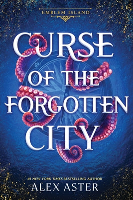 Paperback copy of Curse of the Forgotten City by Bloom Books for Young Readers, showing the book cover with mysterious city artwork.