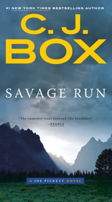 Cover of the mass market paperbound book "Savage Run" by G.P. Putnam's Sons, featuring a rugged wilderness scene.