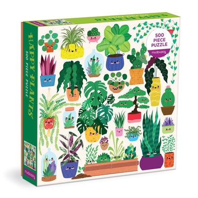Happy Plants 500 Piece Family Puzzle Other Galison