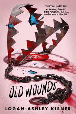 Paperback copy of "Old Wounds" by Random House Children's Books, showing the book cover featuring illustrated artwork.