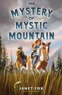 Paperback copy of The Mystery of Mystic Mountain by Simon & Schuster Books for Young Readers, showing the book cover with mountain imagery.