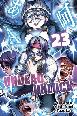 Paperback of Undead Unluck, Vol. 23 manga by Viz Media featuring the book's cover art with characters and title text.