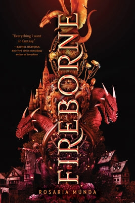 Fireborne paperback book by Penguin Books with a cover illustration featuring a fiery scene and bold title text.