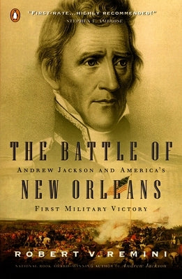 Paperback book titled "The Battle of New Orleans" by Penguin Books, featuring historical cover art of Andrew Jackson and battle scene.