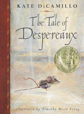 Paperback of "The Tale of Despereaux" by Thorndike Press Large Print featuring a colorful book cover with a mouse illustration and title text.