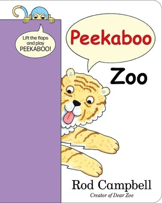 Peekaboo Zoo board book by Little Simon featuring colorful animal illustrations and interactive peekaboo pages for children.