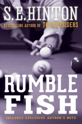 Paperback of Rumble Fish by Delacorte Press showing the book cover with bold title and colorful artwork.