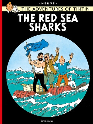 Paperback of The Red Sea Sharks by Little, Brown Books for Young Readers, showing the book cover with colorful underwater shark illustration.