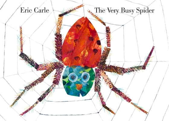 Colorful cover of The Very Busy Spider board book by World of Eric Carle featuring a spider and vibrant illustrations.