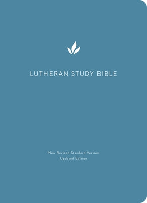 Lutheran Study Bible, Second Edition in New Revised Standard Version, open to a page with biblical text and study notes.