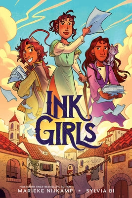 Paperback edition of Ink Girls graphic novel by Greenwillow Books, featuring colorful cover artwork with female characters.