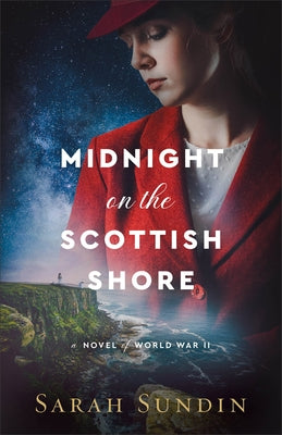 Paperback novel titled Midnight on the Scottish Shore by Fleming H. Revell Company, featuring a cover with a Scottish shoreline scene.