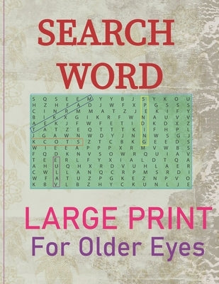Search Words Large Print, For Older Eyes: Puzzle book by Es, Puzzle