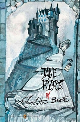 Paperback of Jane Eyre Penguin Classics Deluxe Edition with cover illustration and clear view of the book title.