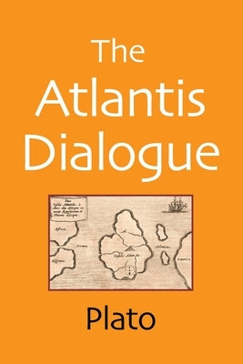 Paperback book titled "The Atlantis Dialogue" by Shepard Publications, featuring a cover with an ancient map and mystical imagery.