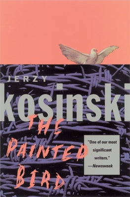 Paperback edition of The Painted Bird by Grove Press showing the book cover with dark artwork and title text.