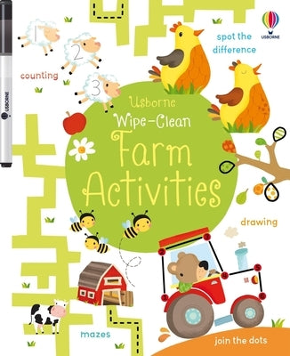 Wipe-Clean Farm Activities Paperback Usborne Books