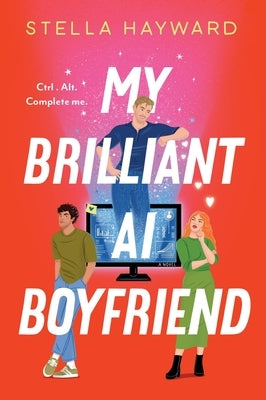Paperback copy of "My Brilliant AI Boyfriend" by Avon Books, featuring a colorful cover with futuristic and romantic design elements.