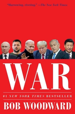 Paperback copy of "War" by Simon & Schuster featuring the book cover with bold title and author branding.