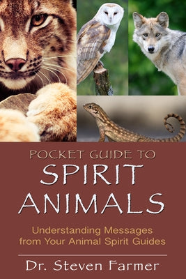 Paperback copy of Pocket Guide to Spirit Animals by Hay House LLC, featuring a colorful cover with images of various animal spirit guides.