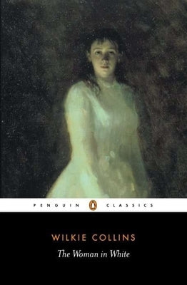 Paperback of The Woman in White by Penguin Classics, featuring the book cover with vintage artwork and title text.