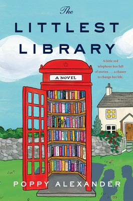 Paperback copy of The Littlest Library novel by Avon Books, featuring a colorful cover with book illustrations.
