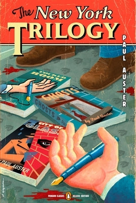 Paperback of The New York Trilogy by Penguin Classics, featuring the book cover with the title and author on the front.