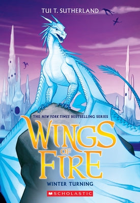 Paperback of Winter Turning from Wings of Fire #7 series by Scholastic Inc., featuring a colorful dragon on the cover.