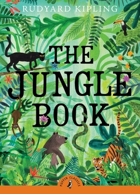 Paperback of The Jungle Book by Puffin Books, showing the colorful illustrated cover featuring jungle animals.