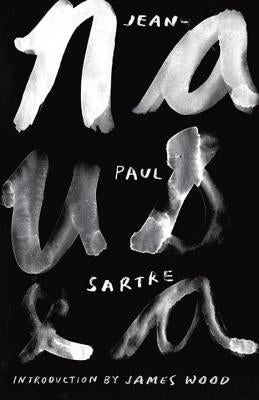 Paperback book titled "Nausea" by New Directions Publishing Corporation with a plain cover design.