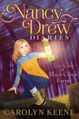 Paperback of The Clue at Black Creek Farm by Aladdin Paperbacks featuring a colorful cover with farm scene and children.
