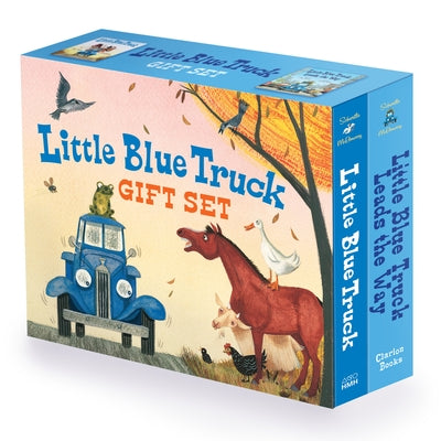 Little Blue Truck 2-Book Gift Set: Little Blue Truck Board Book, Little Blue Truck Leads the Way Board Book Paperback Clarion Books