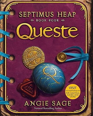 Paperback Queste novel by HarperCollins with a colorful cover featuring abstract artwork.