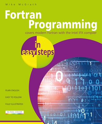 Paperback book titled "FORTRAN Programming in Easy Steps" by In Easy Steps, showing the front cover with title and design.