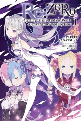 Paperback of RE: Zero -Starting Life in Another World- Short Story Collection, Vol. 1 by Yen on, featuring a colorful cover with manga-style art.