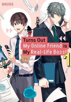 Paperback of "Turns Out My Online Friend Is My Real-Life Boss!" by Kodansha Comics, showing the book cover with colorful artwork.