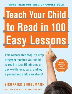 Paperback copy of "Teach Your Child to Read in 100 Easy Lessons" by Avid Reader Press, featuring colorful book cover design.