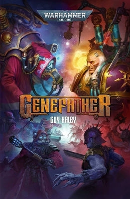 Paperback copy of Genefather by Games Workshop, featuring detailed cover art with sci-fi themes, displayed on a plain background.