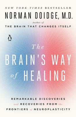 Paperback book titled "The Brain's Way of Healing" by Penguin Life, showing the front cover with brain illustrations.