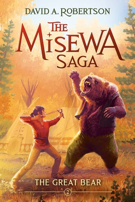 Close-up of the paperback "The Great Bear" by Tundra Books featuring a colorful illustrated cover.