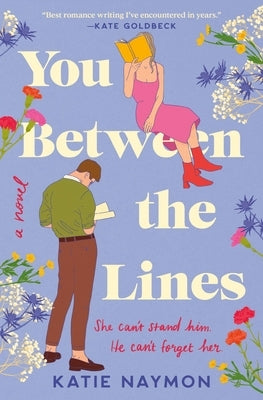 Cover of "You Between the Lines" paperback by Forever, featuring abstract line art and bold typography on a white background.