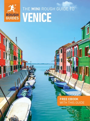 Paperback Rough Guides Mini Rough Guide to Venice travel book, featuring colorful cover and compact size for easy reading.