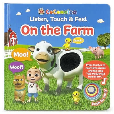 Cocomelon Listen, Touch & Feel on the Farm Board Book Cottage Door Press