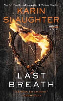 Cover of the mass market paperbound novel "Last Breath" by William Morrow & Company featuring dark, moody artwork.